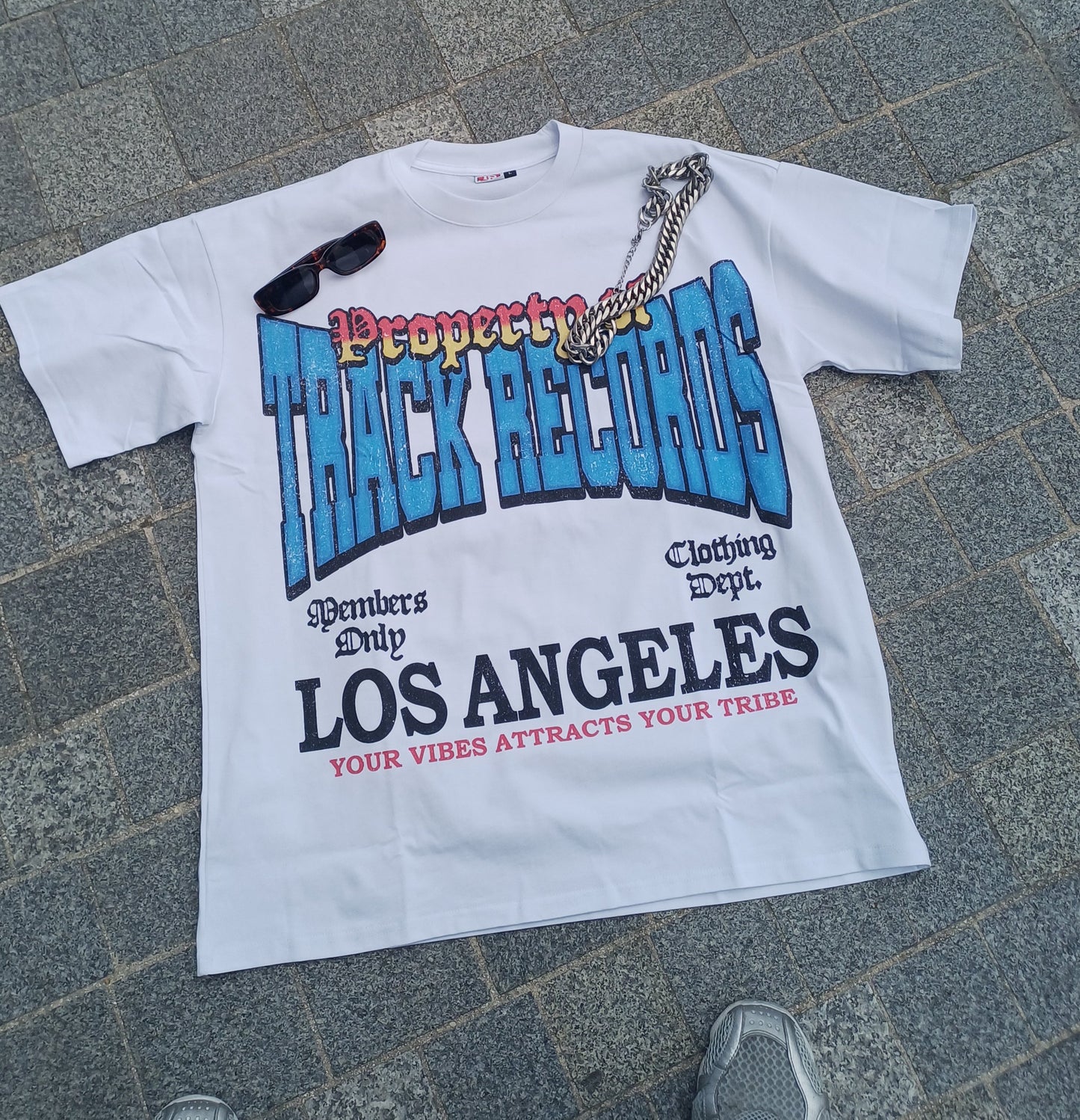 T-SHIRT MANCHES COURTES "PROPERTY OF TRACK RECORDS"