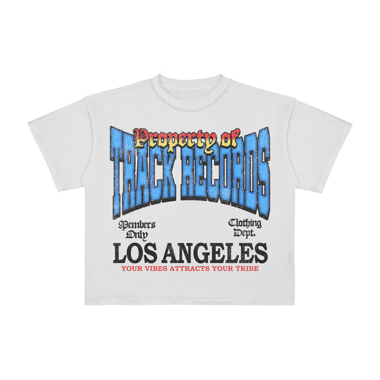 T-SHIRT MANCHES COURTES "PROPERTY OF TRACK RECORDS"