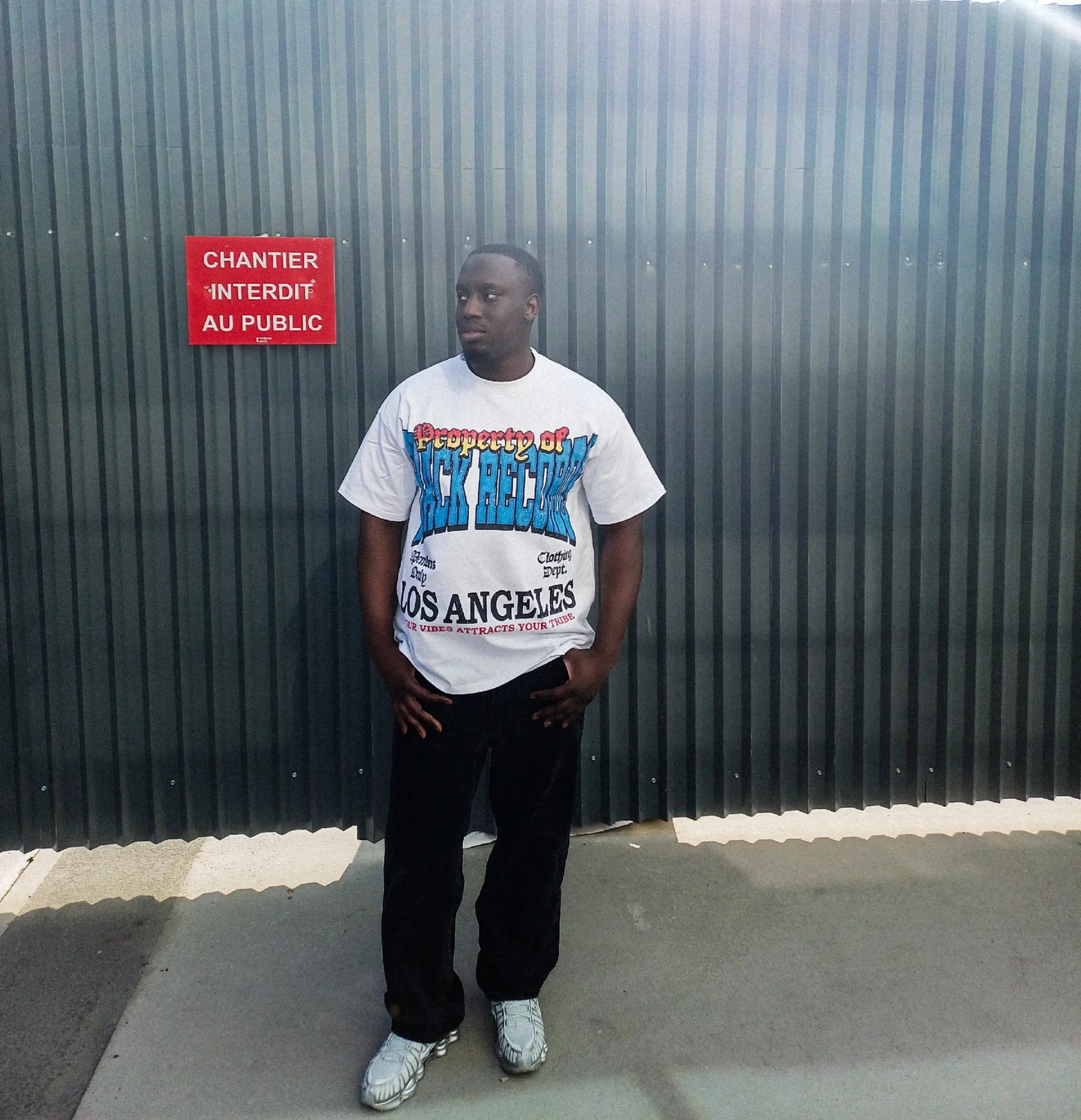 T-SHIRT MANCHES COURTES "PROPERTY OF TRACK RECORDS"